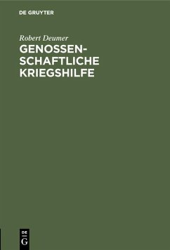 Cover Genossenschaftliche Kriegshilfe (eBook, PDF)
