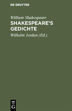 Cover Shakespeare's Gedichte (eBook, PDF)