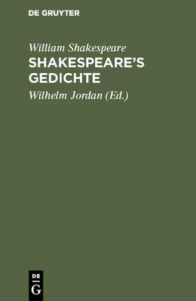 Shakespeare's Gedichte (eBook, PDF)
