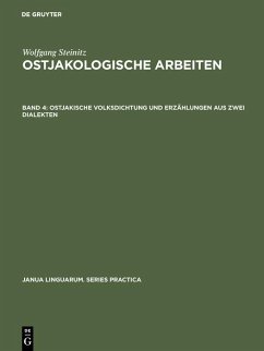 Cover Ostjakische Volksdichtung und Erzählungen aus zwei Dialekten (eBook, PDF)