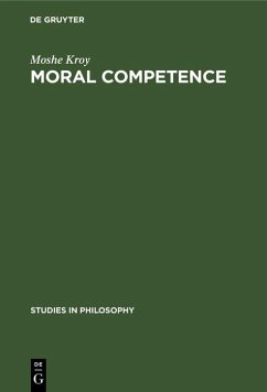 Moral Competence (eBook, PDF) - Kroy, Moshe
