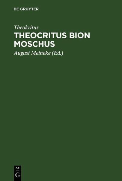 Theocritus Bion Moschus (eBook, PDF)