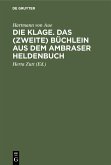 Die Klage. Das (zweite) Büchlein aus dem Ambraser Heldenbuch (eBook, PDF)