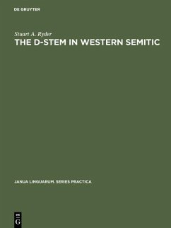 The D-stem in Western Semitic (eBook, PDF) - Ryder, Stuart A.