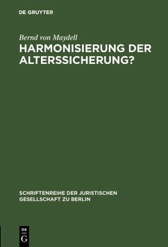 Cover Harmonisierung der Alterssicherung? (eBook, PDF)