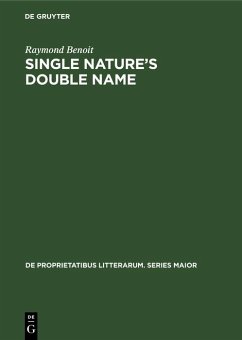 Cover Single nature's double name (eBook, PDF)