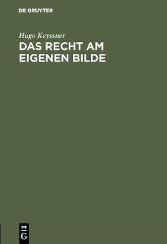 Cover Das Recht am eigenen Bilde (eBook, PDF)