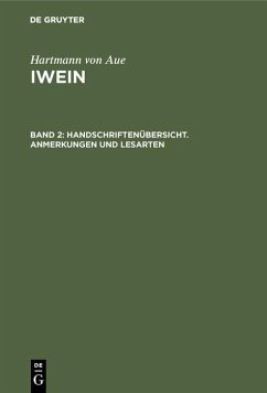 Cover Handschriftenübersicht. Anmerkungen und Lesarten (eBook, PDF)