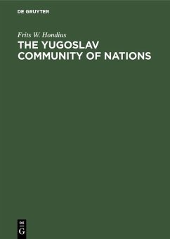 Cover The Yugoslav community of nations (eBook, PDF)