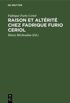 Cover Raison et altérité chez Fadrique Furio Ceriol (eBook, PDF)
