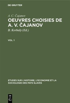 Cover Oeuvres choisies de A. V. Cajanov (eBook, PDF)