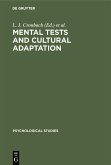 Mental tests and cultural adaptation (eBook, PDF)