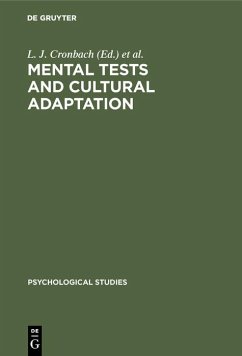 Cover Mental tests and cultural adaptation (eBook, PDF)