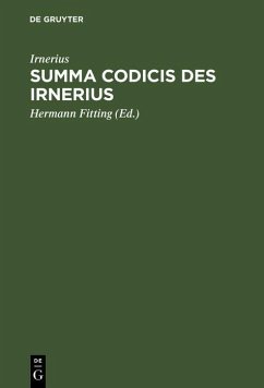 Summa codicis des Irnerius (eBook, PDF) - Irnerius