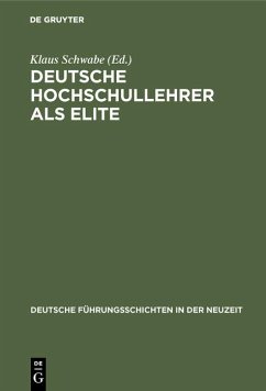 Cover Deutsche Hochschullehrer als Elite (eBook, PDF)