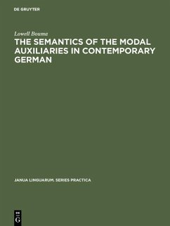 Cover The Semantics of the Modal Auxiliaries in Contemporary German (eBook, PDF)