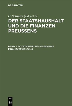 Dotationen und Allgemeine Finanzverwaltung (eBook, PDF) - Schwarz, Otto
