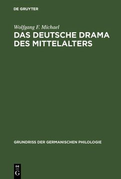 Cover Das deutsche Drama des Mittelalters (eBook, PDF)