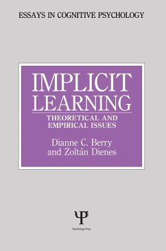 Implicit Learning (eBook, ePUB) - Berry, Dianne C.; Dienes, Zoltan