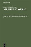 2 Abth. B. Zur Religionsphilosophie III (eBook, PDF)