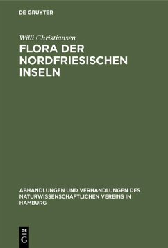 Flora der Nordfriesischen Inseln (eBook, PDF) - Christiansen, Willi