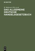 Das allgemeine Deutsche Handelsgesetzbuch (eBook, PDF)