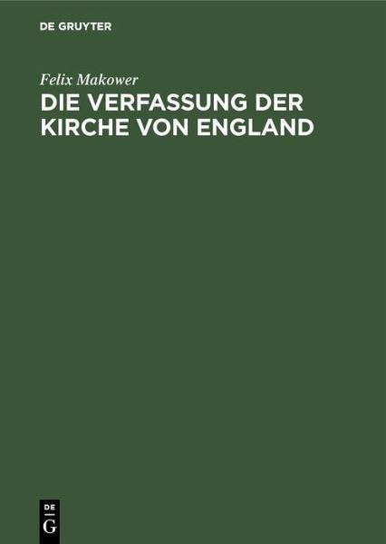 Die Verfassung der Kirche von England (eBook, PDF) Die Verfassung der Kirche von England (eBook, PDF)
