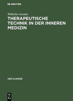 Cover Therapeutische Technik in der inneren Medizin (eBook, PDF)