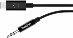 Belkin RockStar 3,5mm Aud./USB-C Kabel 0,9m schw. F7U079bt03-BLK