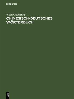 Chinesisch-deutsches Wörterbuch (eBook, PDF) - Rüdenberg, Werner