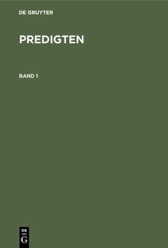 F. Schleiermacher: Predigten. Band 1 (eBook, PDF) - Schleiermacher, F.