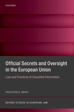 Official Secrets and Oversight in the EU (eBook, ePUB) - Abazi, Vigjilenca