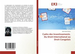 Cadre des Investissements. Du Droit International au Droit Congolais - Kavira Muyisa, Sylvia