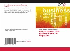 Procedimiento para realizar Planes de Negocios - Vega Sanz, Yuniet;Bring Saborit, Rainiel