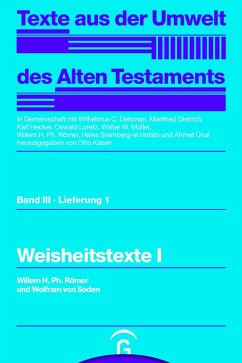 Weisheitstexte I (eBook, PDF) - Römer, Willem H. Ph.; Soden, Wolfram Von