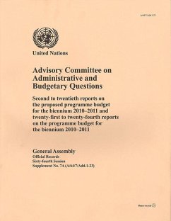 Advisory Committee on Administrative and Budgetary Questions (eBook, PDF)