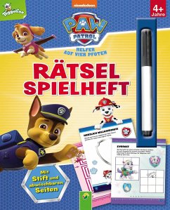 Paw Patrol - Rätselspielheft mit Stift und abwischbaren Seiten - Schwager & Steinlein Verlag