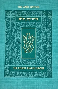 Koren Shalem Siddur with Tabs, Compact, Turquoise - Koren Publishers