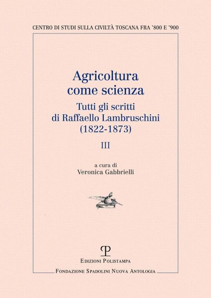 Lambruschini, R: ITA-AGRICOLTURA COME SCIENZA