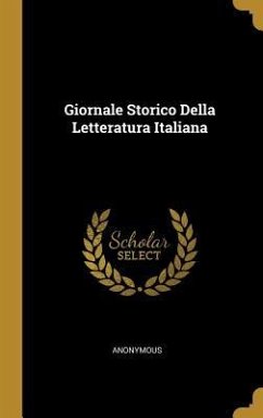 Giornale Storico Della Letteratura Italiana