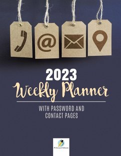 2023 Weekly Planner with Password and Contact Pages - Journals and Notebooks