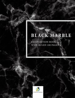 Black Marble Composition Book Wide Ruled 100 Pages - Journals and Notebooks