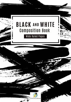 Black and White Composition Book Wide Ruled Pages - Journals and Notebooks