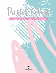 Pastel Colors Composition Notebook Wide Ruled - Journals and Notebooks