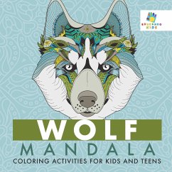 Wolf Mandala Coloring Activities for Kids and Teens - Educando Kids