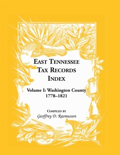 East Tennessee Tax Records Index Volume I - Rasmussen, Geoffrey D.