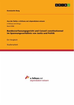 Bundesverfassungsgericht und Conseil constitutionnel im Spannungsverhältnis von Justiz und Politik - Burg, Konstantin