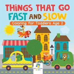 Things That Go Fast and Slow   Coloring for Toddlers Age 2 - Educando Kids