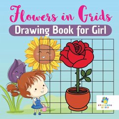 Flowers in Grids Drawing Book for Girl - Educando Kids