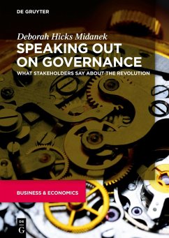 Cover Speaking Out on Governance